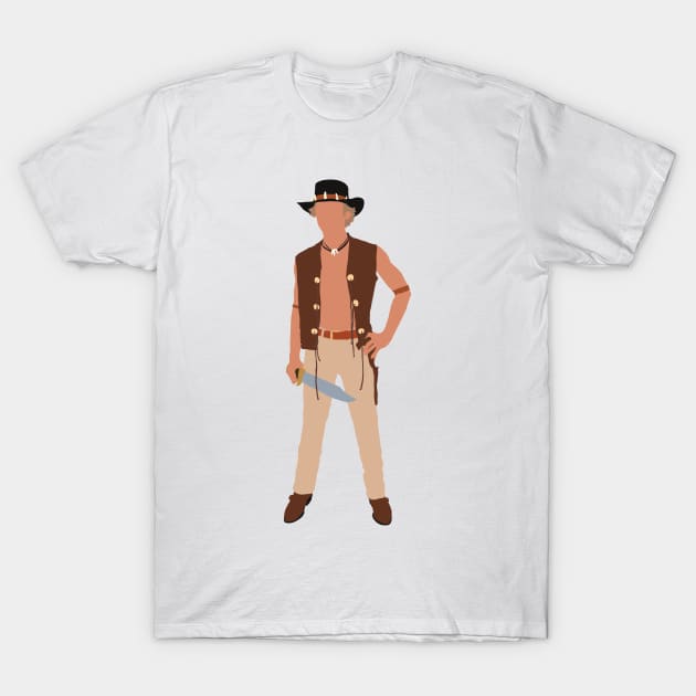 Crocodile Dundee T-Shirt by FutureSpaceDesigns